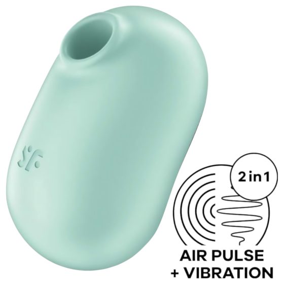 Satisfyer Pro To Go 2 - Nabíjateľný, tlakový stimulátor klitorisu (mäta)