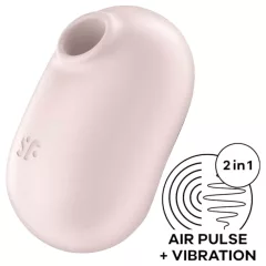   Satisfyer Pro To Go 2 - bezdotykový stimulátor klitorisu na tlakové vlny (béžový)