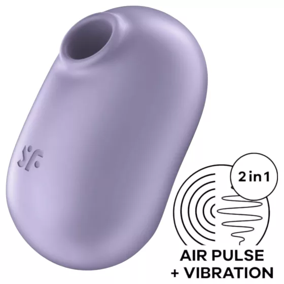 Satisfyer Pro To Go 2 - akumulátorový, vzduchovými vlnami stimulujúci klitorálny vibrátor (fialový)