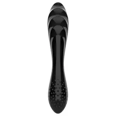   Satisfyer Dazzling Crystal 1 - obojstranné sklenené dildo - čierne