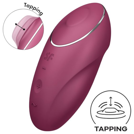 Satisfyer - vibračný stimulátor klitorisu a vagíny 2v1 - červený