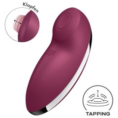   Satisfyer Tap & Climax 2 - 2v1 klitorálny stimulátor a vibrátor - červený