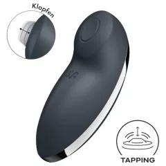   Satisfyer Tap & Climax 2 - vibrátor na klitoris a stimulátor - 2v1, sivý