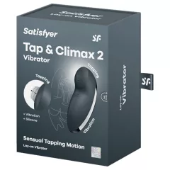   Satisfyer Tap & Climax 2 - vibrátor na klitoris a stimulátor - 2v1, sivý