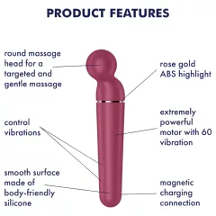 Satisfyer Planet Wand-er - masážny vibrátor (červený)
