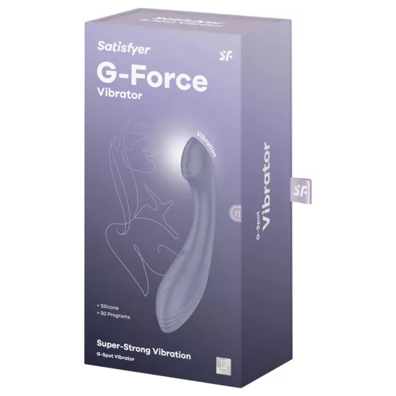 Satisfyer G-Force - vibrátor na G-bod - nabíjateľný, vodotesný - fialový