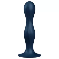   Satisfyer Double Ball-R - dvojitý venušin guľôčkový dildó - modrá