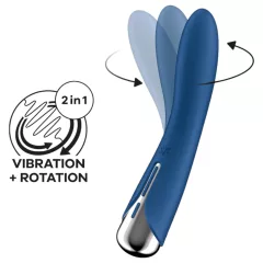  Satisfyer Spinning Vibe 1 - vibrátor na G-bod s rotujúcou hlavou - modrý