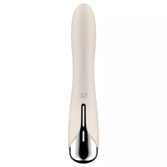 Satisfyer - G-bod vibrátor s rotujúcou hlavou - béžový