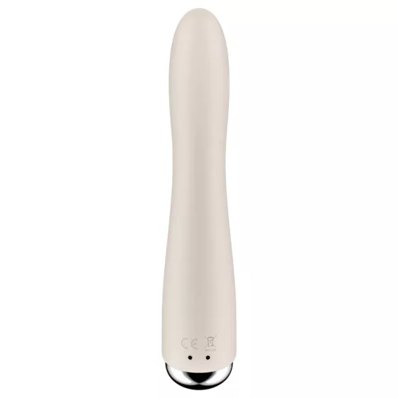 Satisfyer - G-bod vibrátor s rotujúcou hlavou - béžový