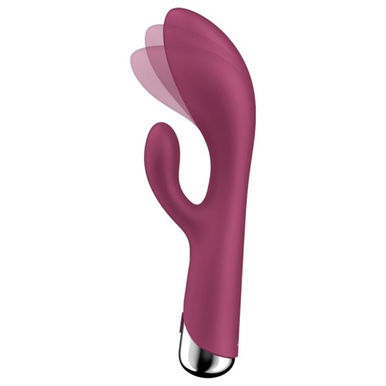 Satisfyer Spinning Rabbit 1 - rotačný vibračný držiak klitorisu (červený)