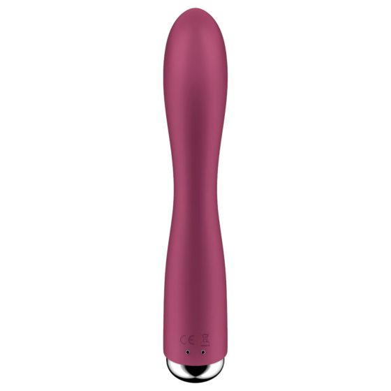 Satisfyer Spinning Rabbit 1 - rotačný vibračný držiak klitorisu (červený)