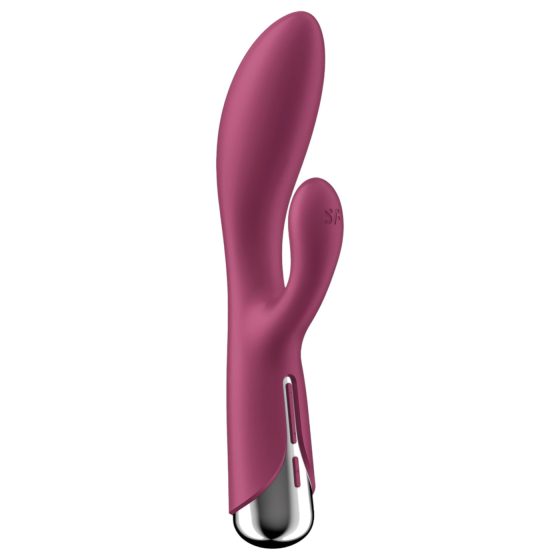 Satisfyer Spinning Rabbit 1 - rotačný vibračný držiak klitorisu (červený)