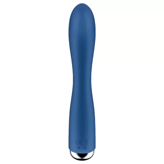 Satisfyer Spinning Rabbit 1 - vibrátor s rotačným klitorálnym ramenom - modrý