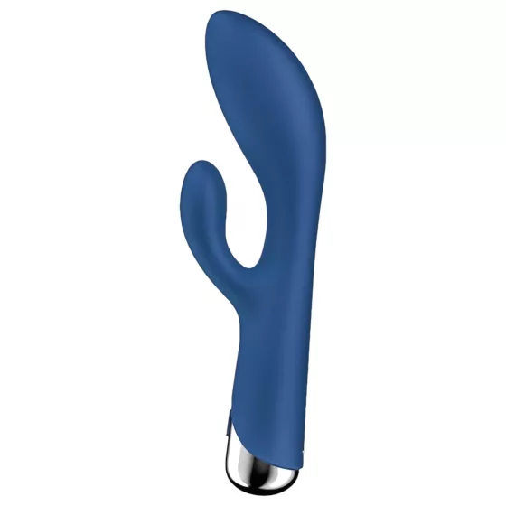 Satisfyer Spinning Rabbit 1 - vibrátor s rotačným klitorálnym ramenom - modrý