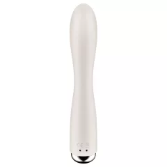   Satisfyer Spinning Rabbit 1 - vibrátor s rotačným klitorálnym ramenom - béžový