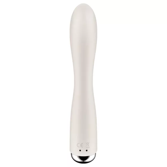 Satisfyer Spinning Rabbit 1 - vibrátor s rotačným klitorálnym ramenom - béžový