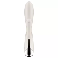   Satisfyer Spinning Rabbit 1 - vibrátor s rotačným klitorálnym ramenom - béžový