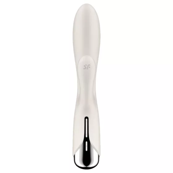 Satisfyer Spinning Rabbit 1 - vibrátor s rotačným klitorálnym ramenom - béžový