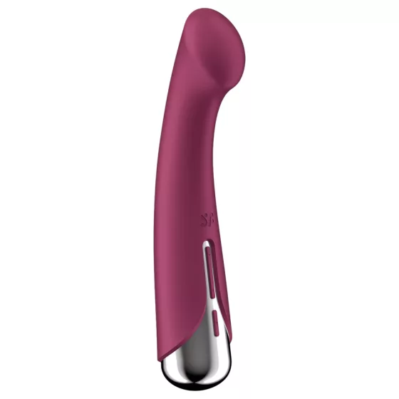 Satisfyer Spinning G-Spot 1 - vibrátor na G-bod s rotujúcou hlavou - červený