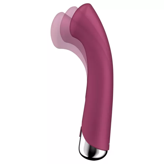 Satisfyer Spinning G-Spot 1 - vibrátor na G-bod s rotujúcou hlavou - červený