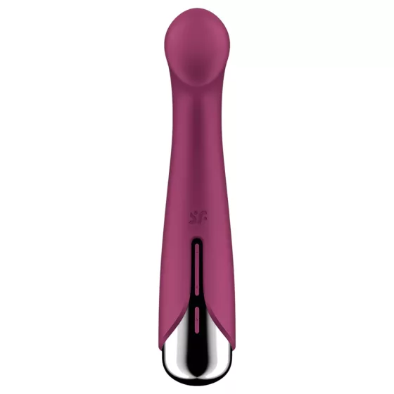 Satisfyer Spinning G-Spot 1 - vibrátor na G-bod s rotujúcou hlavou - červený
