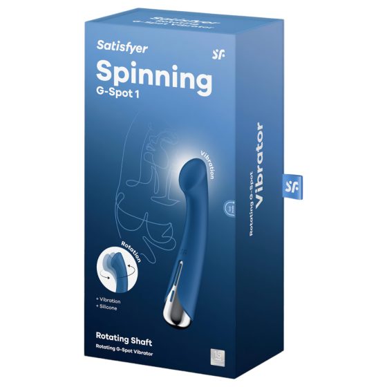 Satisfyer Spinning G-Spot 1 - rotačný G-bod vibrátor - modrý