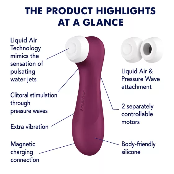 Satisfyer Pro 2 Gen3 - Aplikáciou ovládaný klitorisový stimulátor s tlakovými vlnami (červený)