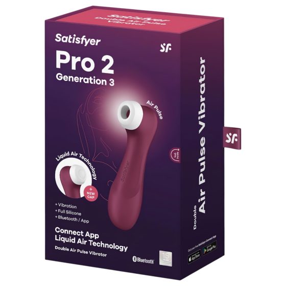 Satisfyer Pro 2 Gen3 - smart stimulátor klitorisu s tlakovými vlnami - červený