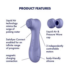   Satisfyer Pro 2 Gen3 Smart - inteligentný nabíjací stimulátor na klitoris so vzduchovou vlnou (fialový)