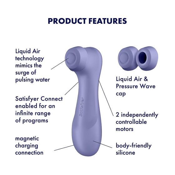 Satisfyer Pro 2 Gen3 - stimulátor klitorisu s tlakovými vlnami - fialový