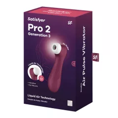   Satisfyer Pro 2 Gen3 - akumulátorový dráždič klitorisu s tlakovými vlnami (červený)
