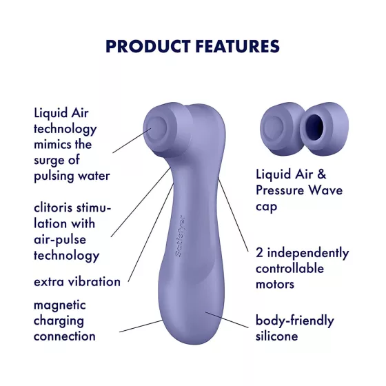 Satisfyer Pro 2 Gen3 - akumulátorový stimulátor klitorisu s tlakovými vlnami (fialový)