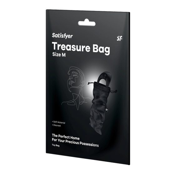 Satisfyer Treasure Bag M - taška na sexuálne hračky - stredná (čierna)