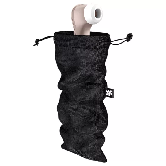 Satisfyer Treasure Bag L - diskrétne úložné vrecko - stredné (čierne)