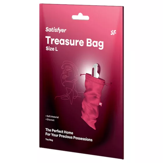 Satisfyer Treasure Bag L - diskrétna úložná taška - veľká - ružová