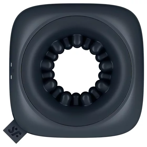 Satisfyer Ring Stroker - akumulátorový vibračný masturbátor (čierny)