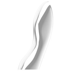   Satisfyer Cosmic Crest 2 – vlnitý oceľový dildo (strieborný)