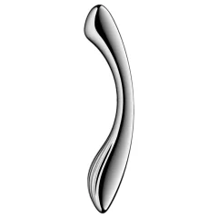   Satisfyer Pure Gravity 1 - kovový análny dildó - vrúbkovaný - strieborný