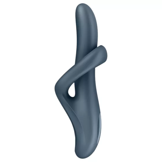 Satisfyer Heat Flex 4 - vibrátor s ohrievaním a ramenom na klitoris - sivý