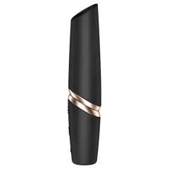 Satisfyer - vibrátor na klitoris v tvare rúžu - čierny