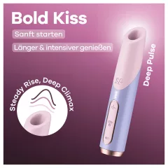   Satisfyer Bold Kiss - rúžový vibrátor s tlakovými vlnami (ružový)