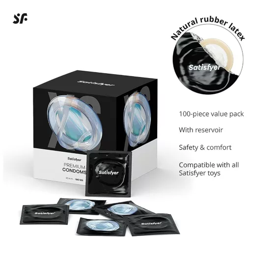 Satisfyer - kondóm - 45 mm (100 ks)