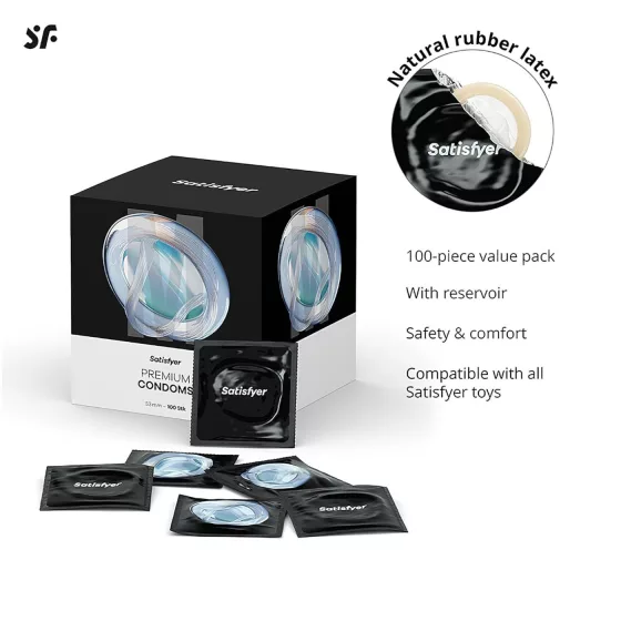 Satisfyer - kondóm - 53 mm (100 ks)