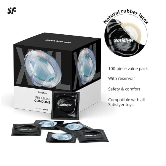 Satisfyer - kondómy - 64 mm (100 ks)