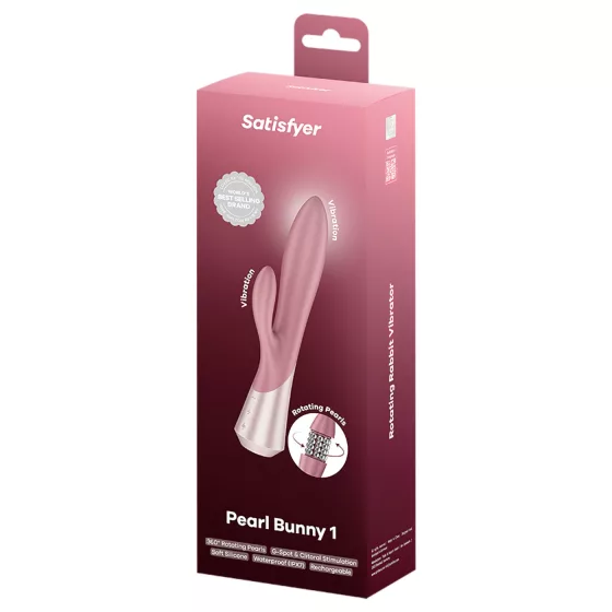 Satisfyer - Pearl Bunny 1 rotačný perlový zajkový vibrátor (ružový)