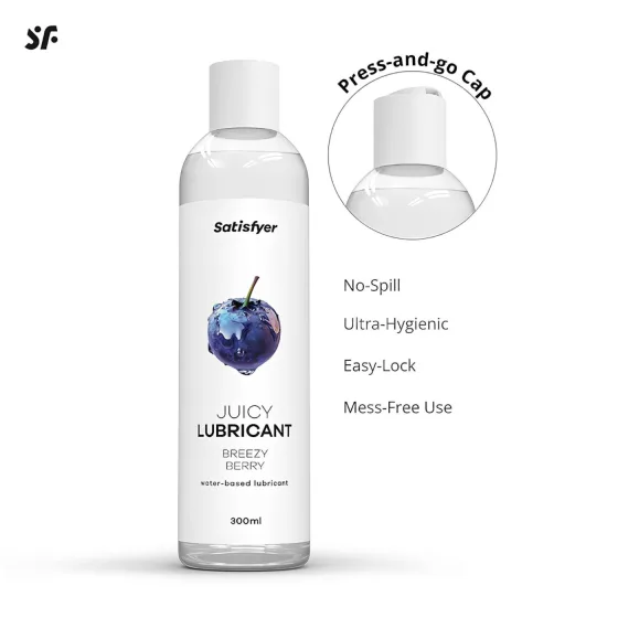 Satisfyer Juicy Breezy Berry - ochutený lubrikačný gél (300 ml)