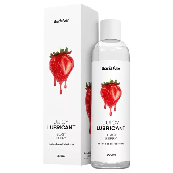 Satisfyer Juicy Blast Berry - ochutený lubrikačný gél (300 ml)