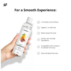   Satisfyer Juicy Mango & Passion - ochutený lubrikačný gél (300 ml)