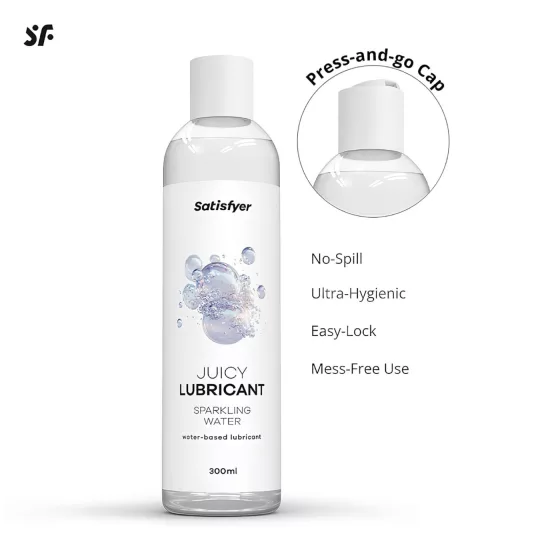 Satisfyer Juicy Sparkling Water - ochutený lubrikant (300 ml)